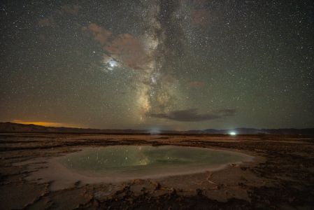 湖泊,自然风光,天空,星空,全景,夜晚