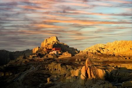自然风光,山川,建筑,西藏,天空