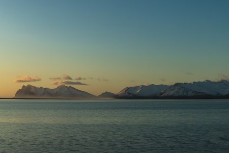 冰岛,东部海岸线,自然风光,雪山,国外
