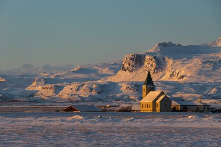 冰岛,教会山,自然风光,雪山,国外
