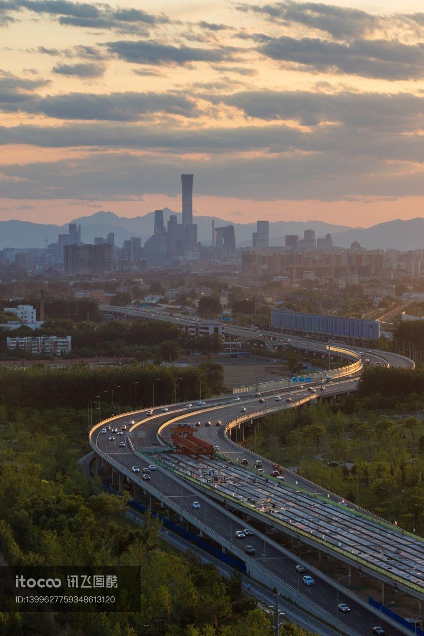 中国,山东,俯瞰