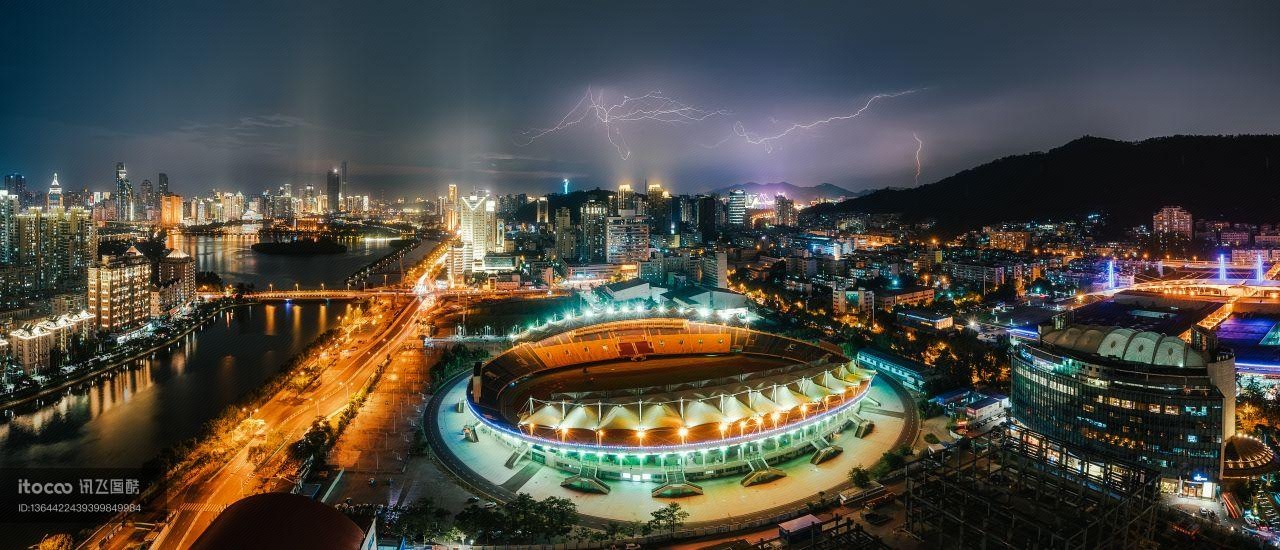 建筑,都市,都市夜景