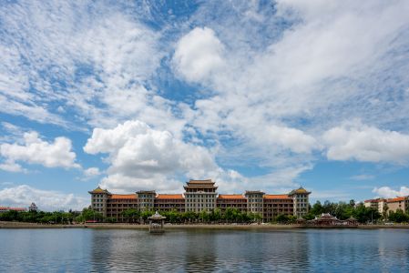 白云,天空,全景,城镇,自然风光,建筑