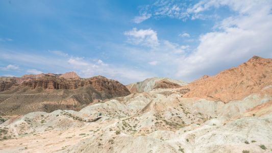 戈壁,自然风光,山川,天空,山峦