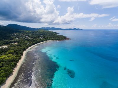 自然风光,海岛,海洋,白云,天空