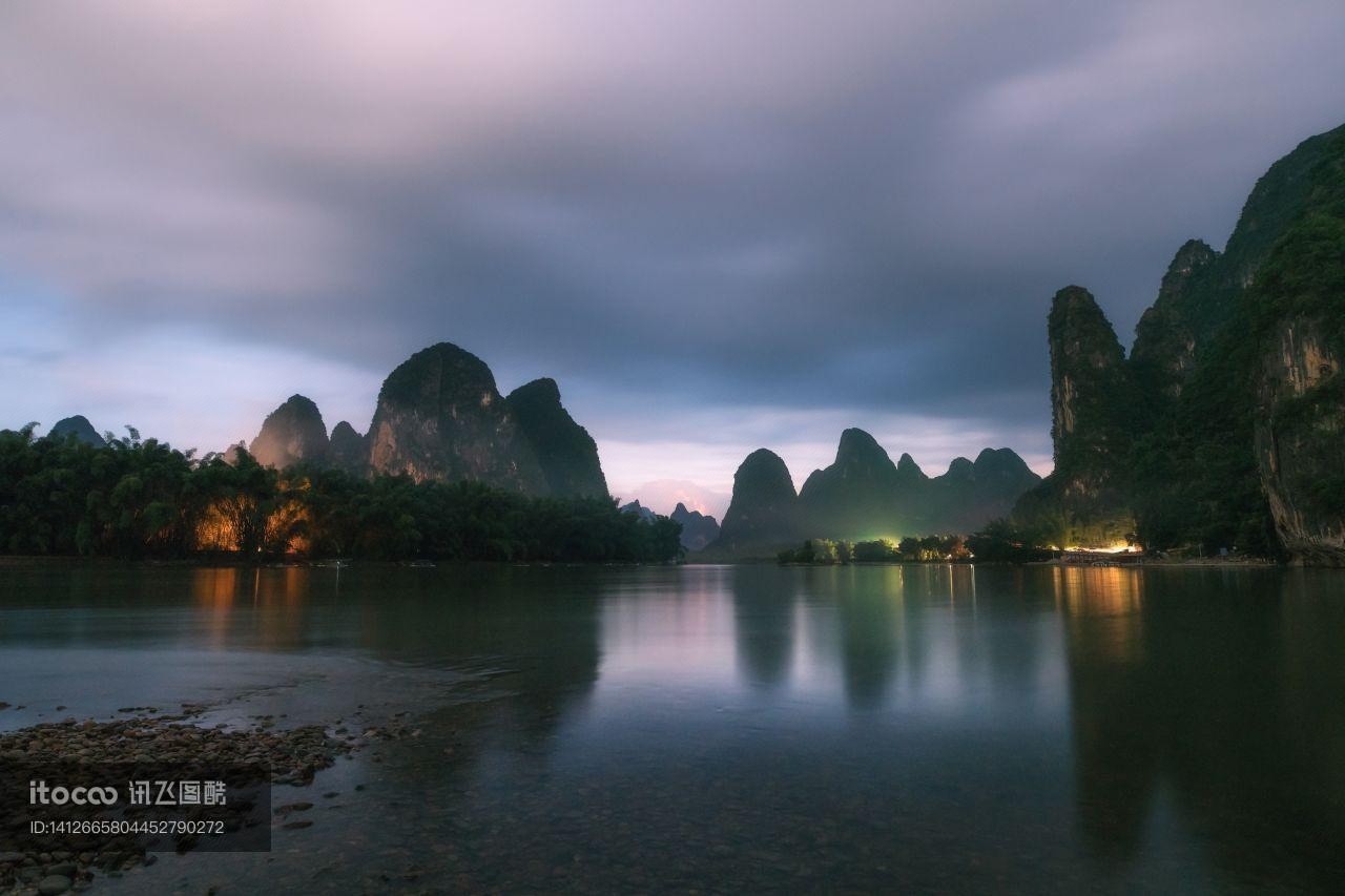 江河,自然风景,天空