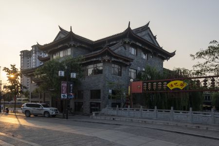 建筑,滦州古城,街道,传统建筑,河北,城镇,道路,中国