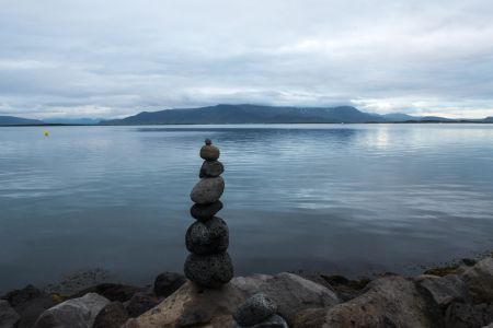 湖泊,自然风光,自然风景,天空,礁石