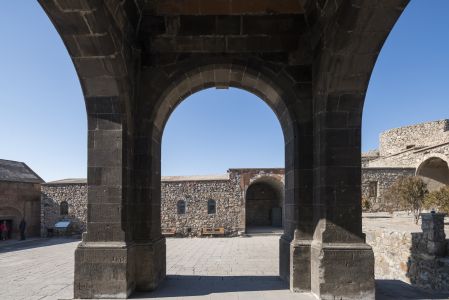 建筑,国外,城镇,天空,历史古迹,亚美尼亚,霍尔维拉普修道院Khor Virap
