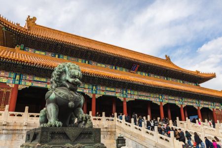 建筑,北海公园,故宫,宫殿,传统建筑,中国,北京,历史古迹,城楼,石狮子,城镇