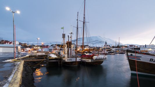 港口码头,海洋,自然风光,船,国外,冰岛,胡萨维克