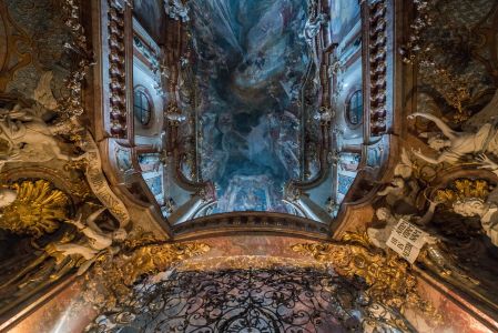 德国,建筑,仰拍,特写,现代建筑,教堂内部,慕尼黑,生活工作,国外