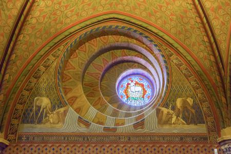 生活工作,设计素材,国外,建筑,教堂,宗教文化,壁画,匈牙利,布达佩斯