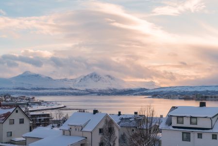 挪威,城镇,自然风光,海洋,湖泊,天空,建筑,国外