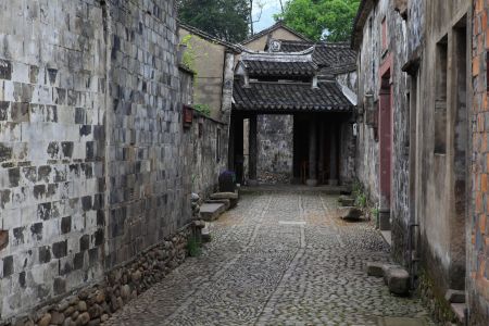 城镇,建筑,宁波,前童古镇,中国,浙江