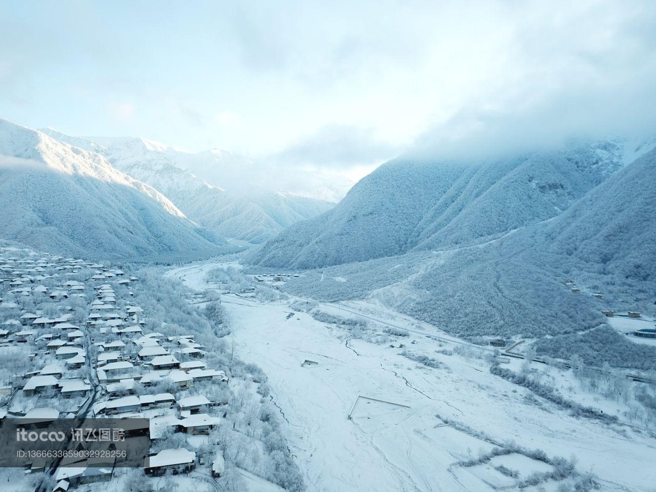 雪山,冰雪,自然风光