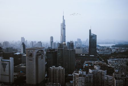建筑,南京,现代建筑,城镇,江苏,中国,俯瞰