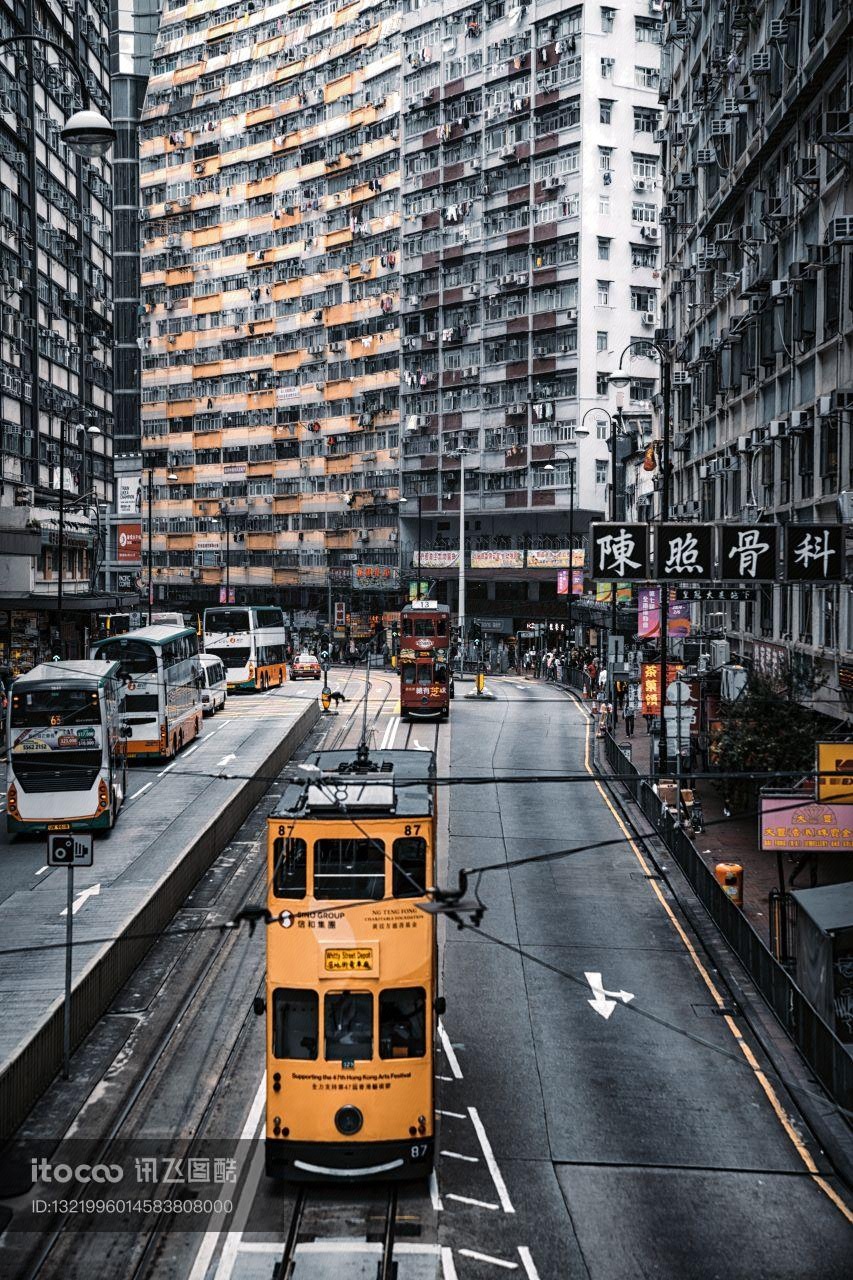 香港,都市,道路