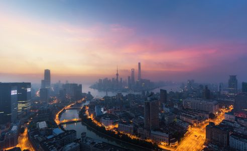 建筑,城镇,上海,都市,建筑夜景,都市夜景,自然风光,夜景照明,城市夜景照明,天空