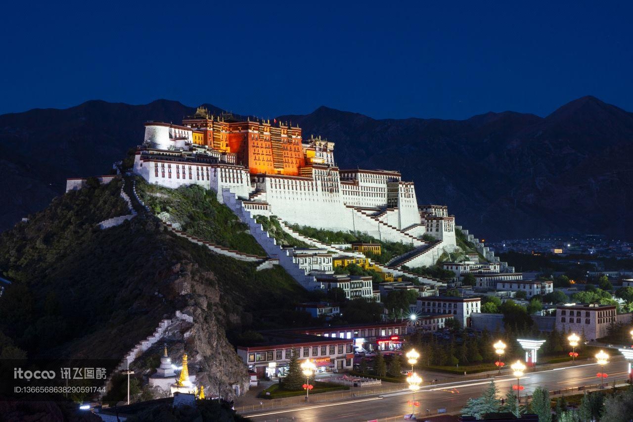 西藏,建筑,景点