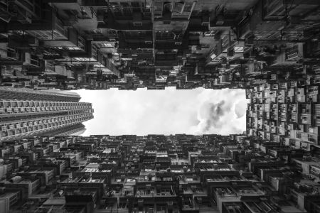 香港,城镇,都市,建筑,仰拍