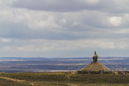 天空,自然风光,文明遗迹,历史遗迹,内蒙古,鄂尔多斯