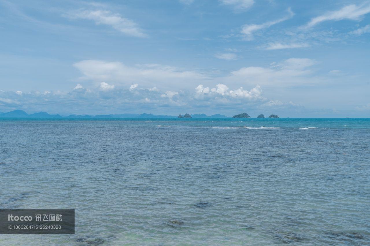 海洋,天空,海岸线