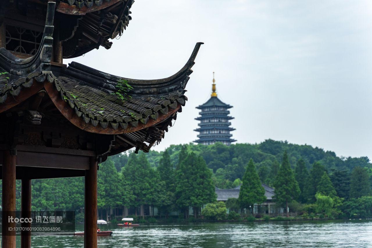 建筑,景点,杭州西湖