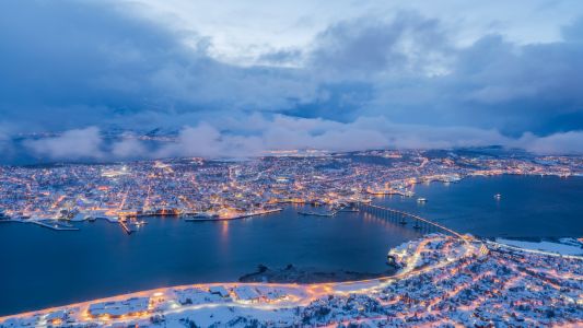 挪威,城镇,自然风光,海洋,湖泊,天空,建筑,国外