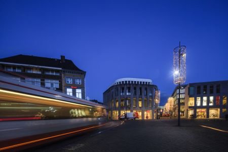 城镇,夜晚,建筑,城市道路,国外,荷兰