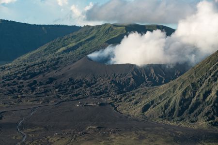 布罗莫火山,自然风景,风光,自然风光,山峦,天空,白云