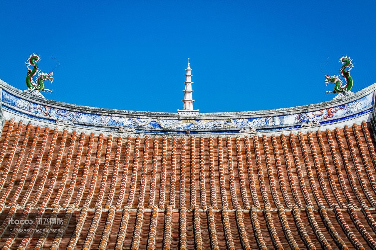 房顶,传统建筑,台湾