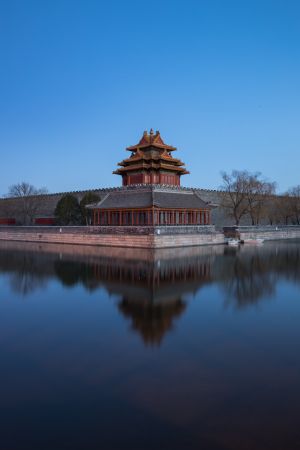 建筑,故宫,北京故宫角楼,传统建筑,天空,历史古迹,江河,中国,北京,城镇