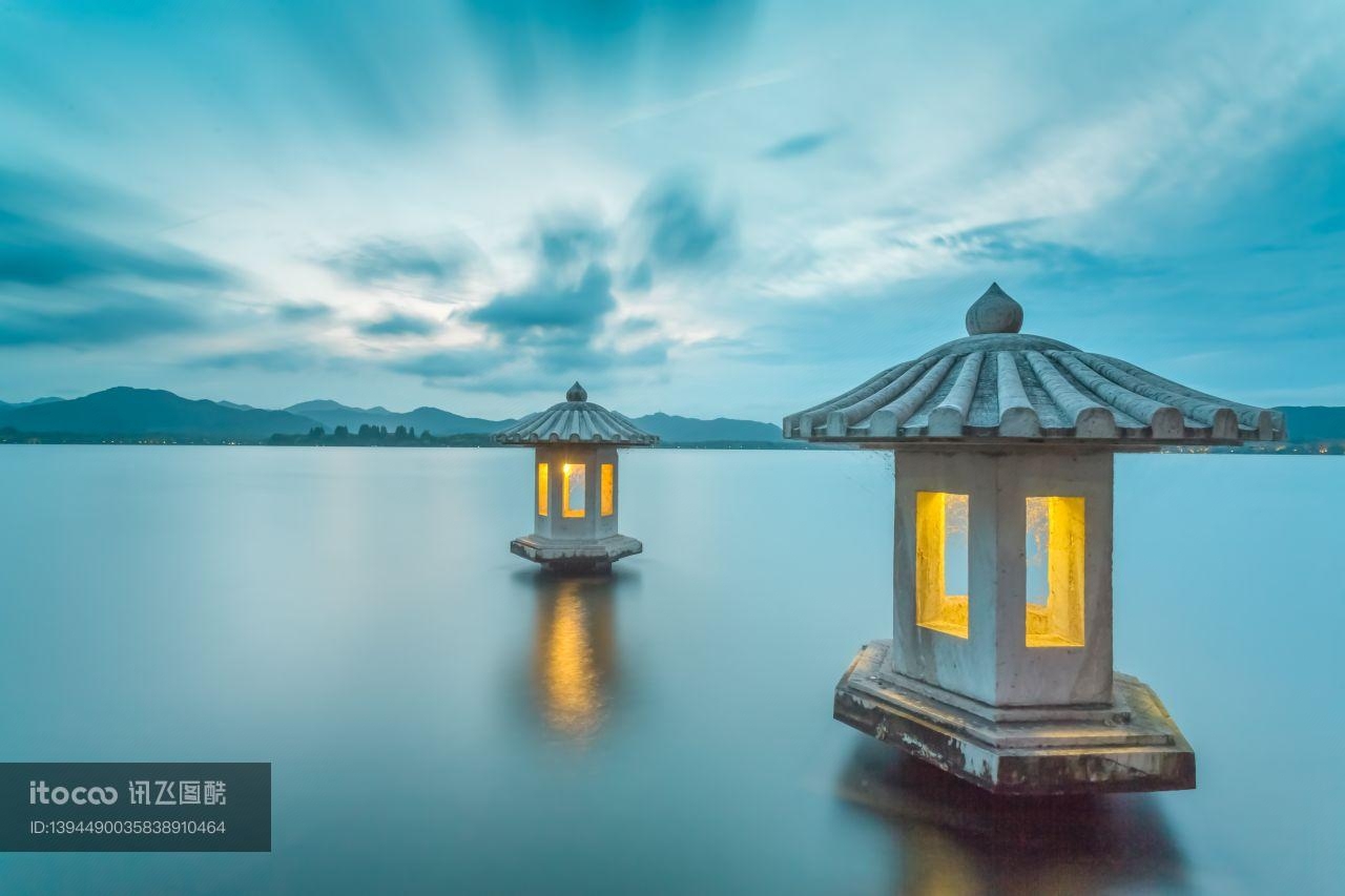 自然风光,历史古迹,天空