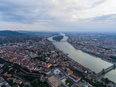 匈牙利布达佩斯,自然风光,城镇,国外,江河,建筑,全景,航拍