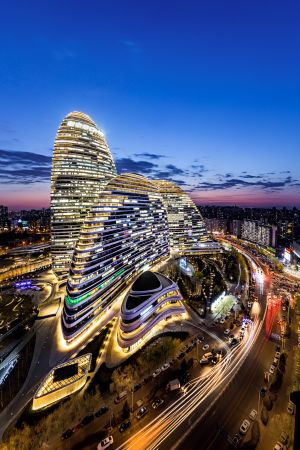 建筑,现代建筑,建筑夜景,都市夜景,天空,道路,城市道路,夜晚,俯瞰,城镇
