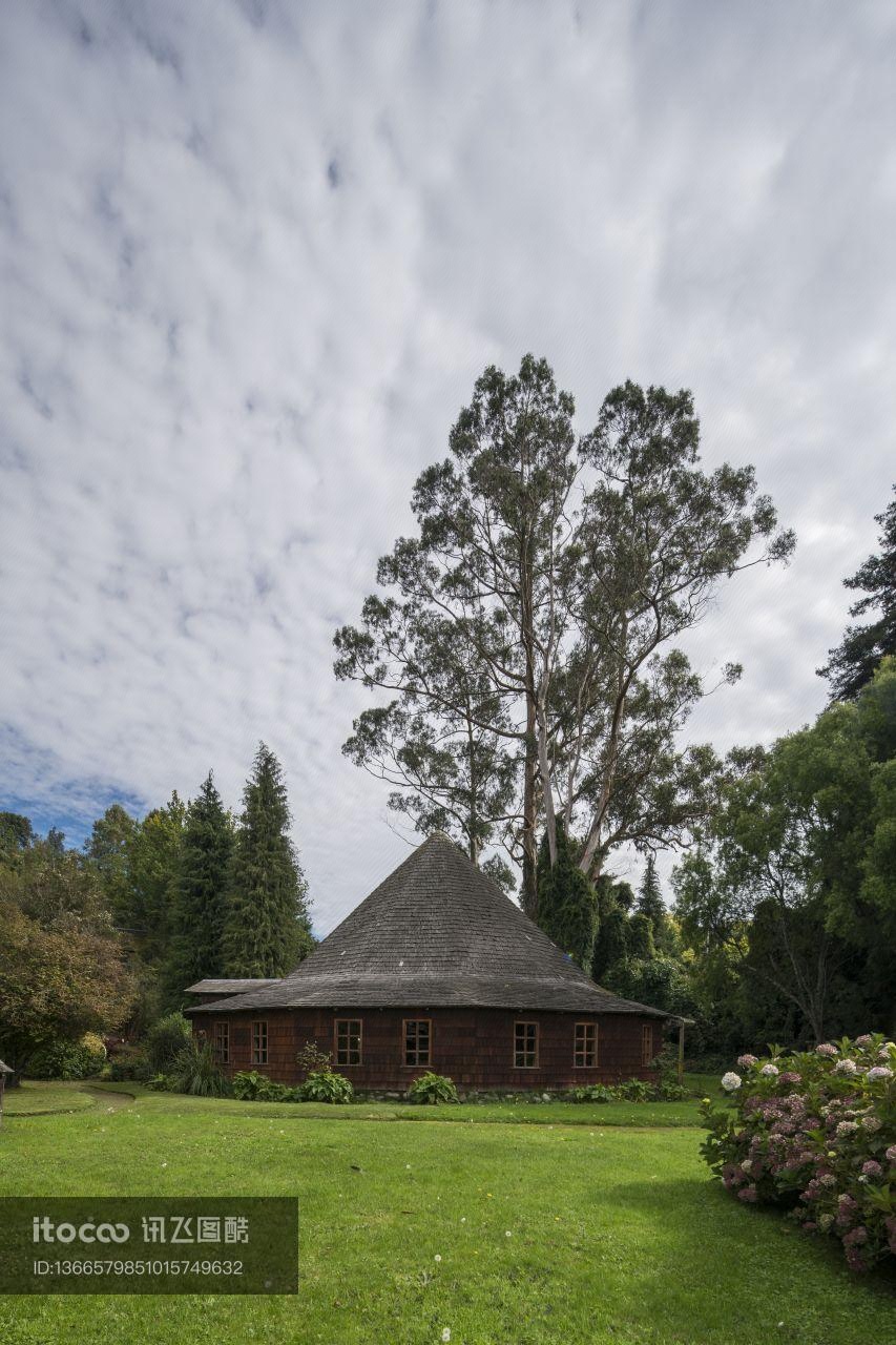 智利,巴拉斯港Puerto Varas,传统建筑