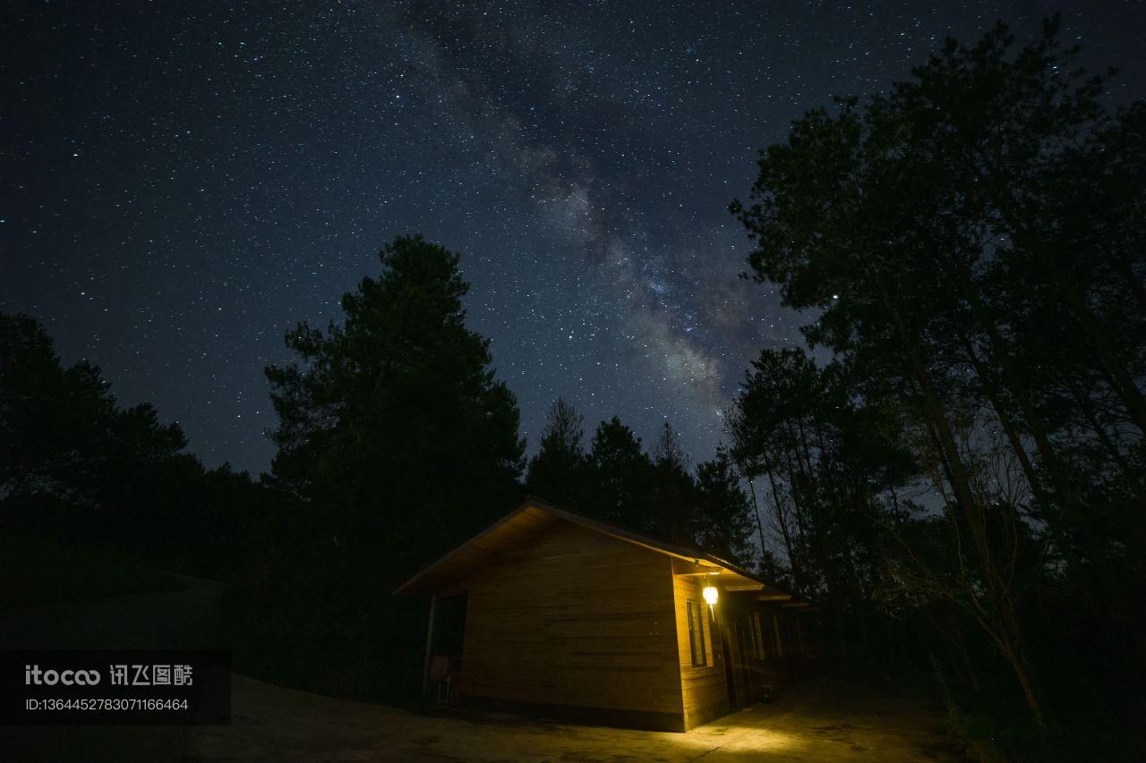 自然风光,星空,夜晚