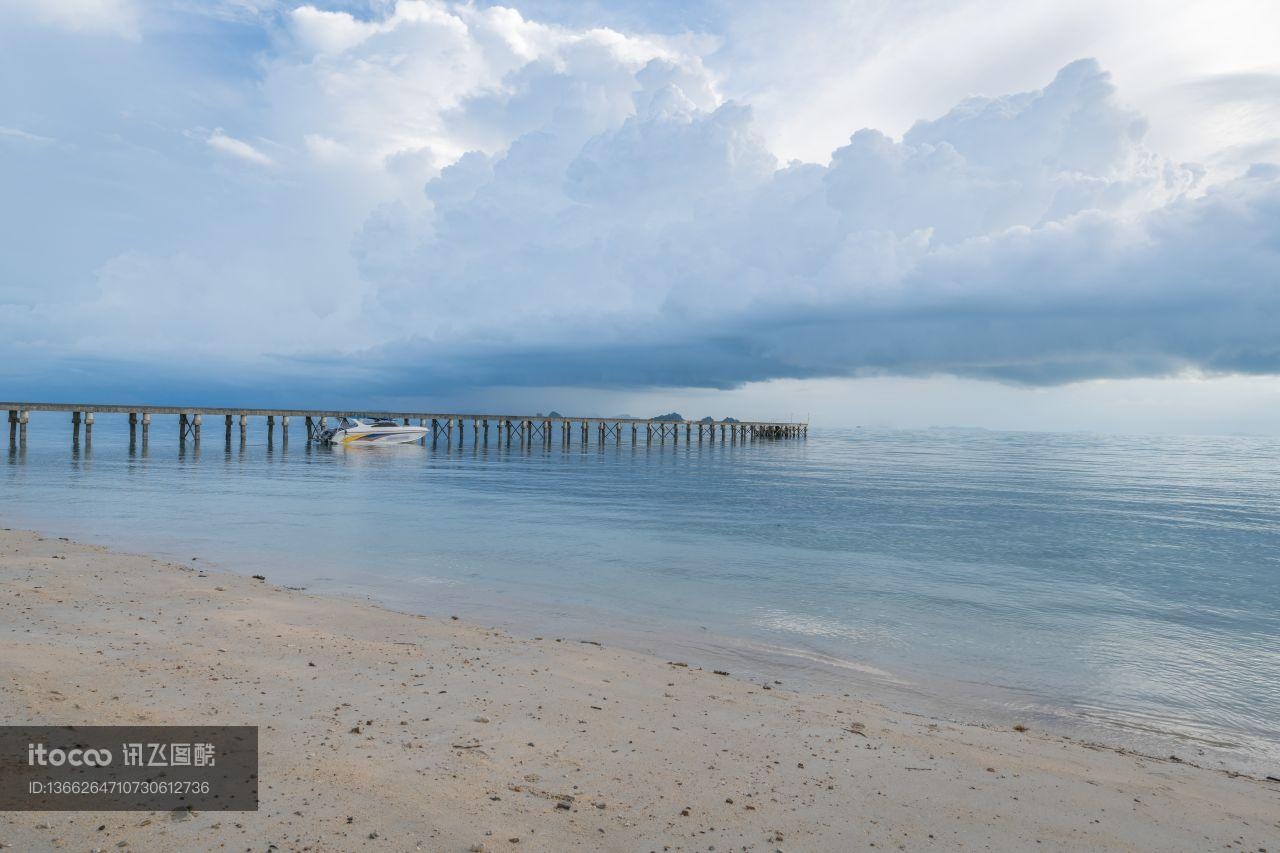 海洋,天空,海岸线