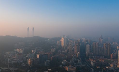 城镇,都市,建筑,城市,全景,航拍,自然风光,天空