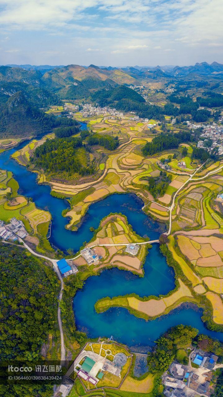 自然风光,城镇,天空