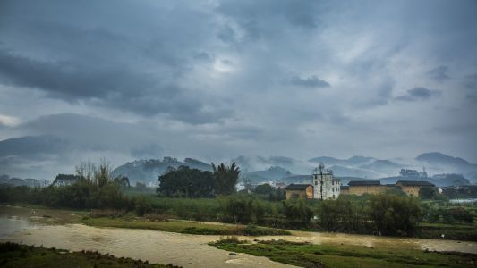 乌云,自然风光,天空,江河,山川