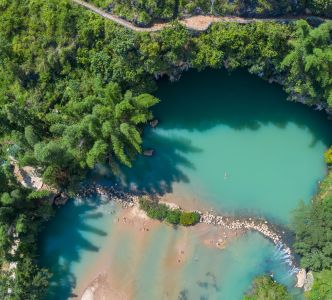 湖泊,俯瞰,自然风光,森林