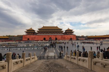 建筑,北海公园,故宫,传统建筑,宫殿,城镇,中国,北京,历史古迹,城楼,天空