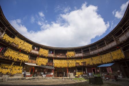 建筑,传统建筑,民居,城镇,民俗风情,天空,自然风光,白云