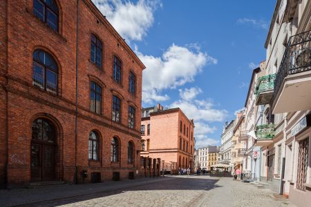 现代建筑,剧院/博物馆/礼堂,城镇,建筑,民俗风情,道路,城市道路,波兰,托伦