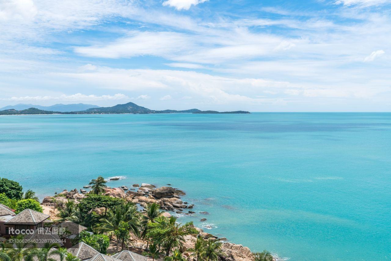 海洋,天空,海岸线