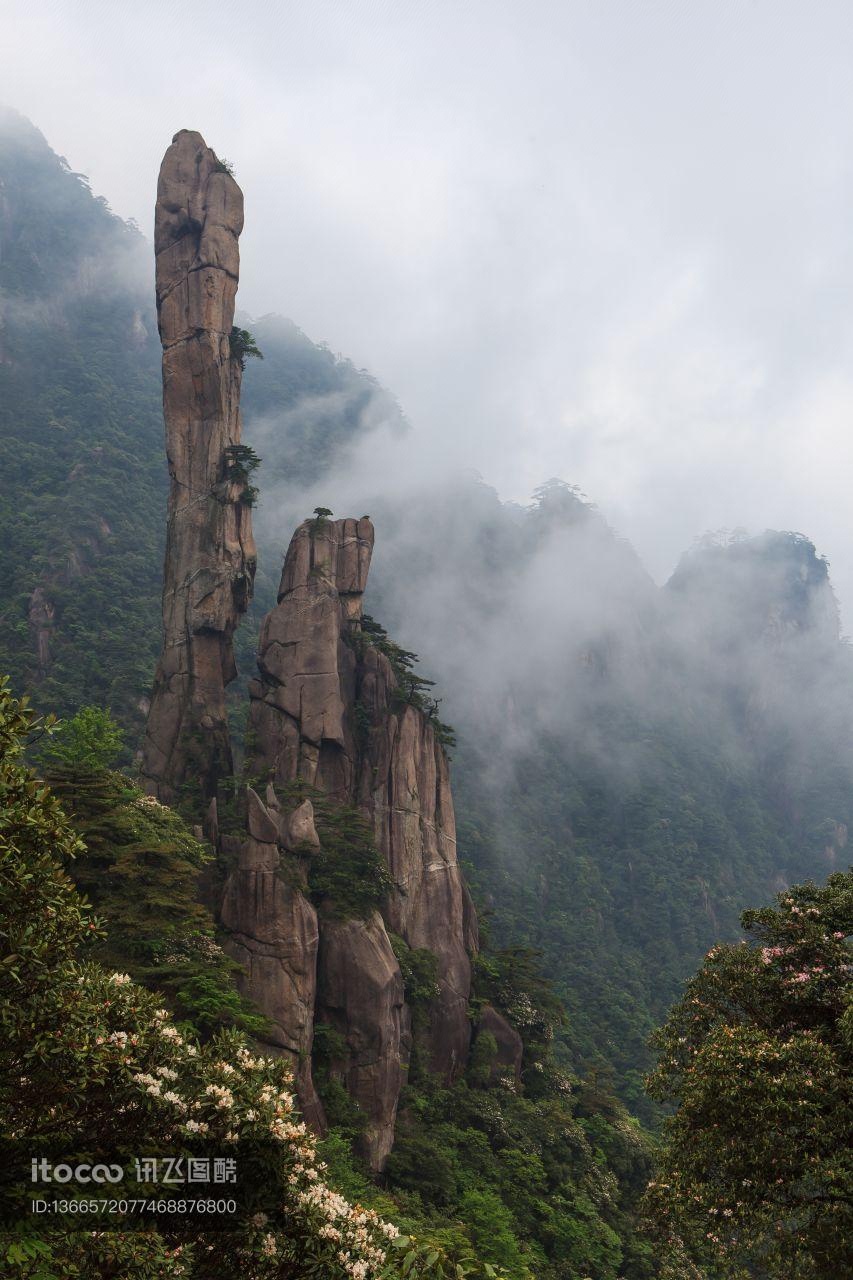 岩石,中国,三清山