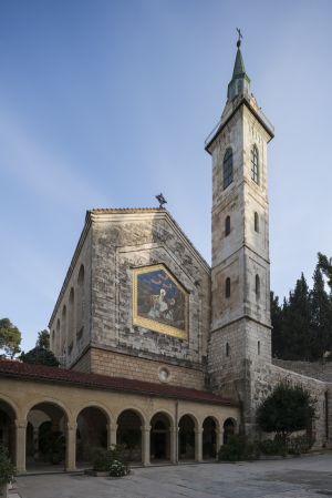 建筑,国外,城镇,天空,历史古迹,以色列,艾恩卡勒姆Ein Kerem,植物