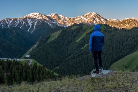 山峦,自然风光,人像,山川,雪山,湖泊